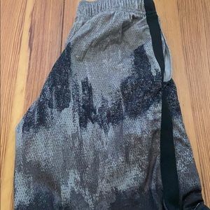 Grey and black breathable champion shorts